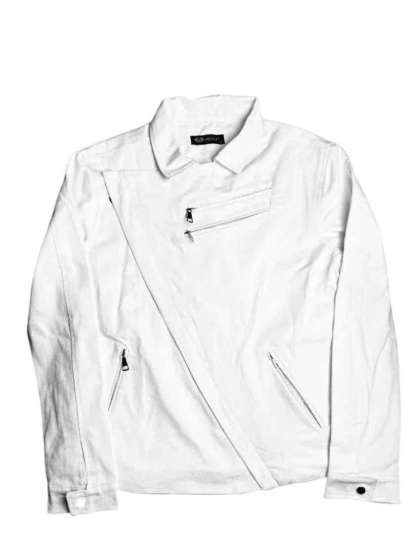 “SCYTHE” asymmetrical jacket