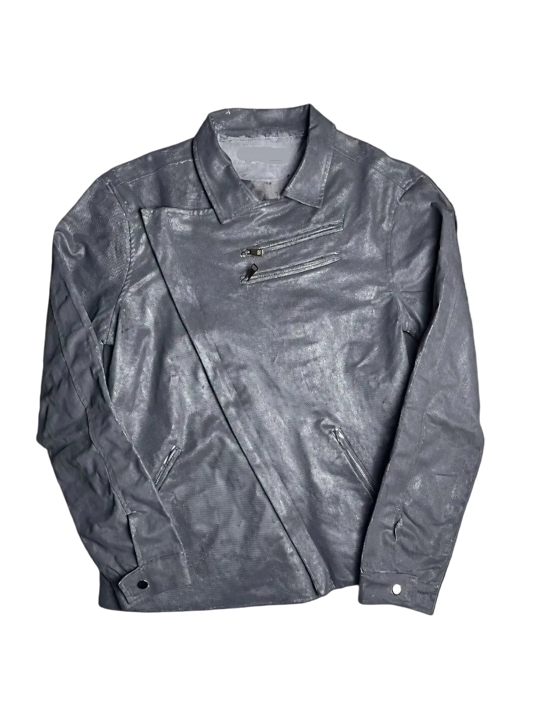 “SCYTHE” Waxed jacket in Graveyard Gray